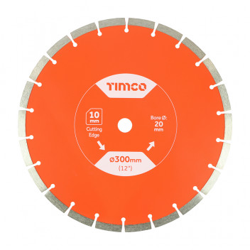 TIMCO GPE30020 General Purpose Diamond Blade Segmented 20mm x 300mm