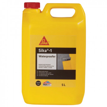 EVERBUILD SK1WAT5 Sika 1 Waterproofer 5ltr Yellow