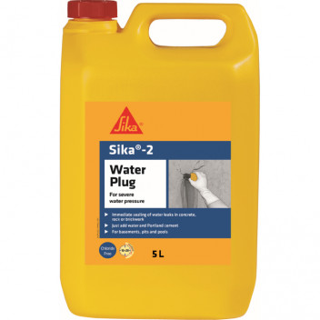 SIKA 114452 Sika 2 Waterplug 5ltr Red