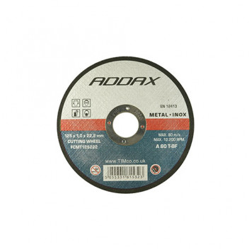 TIMCO FCMT115222 Addax Slitting Disc Bonded Abrasive 1mm x 115mm (25)